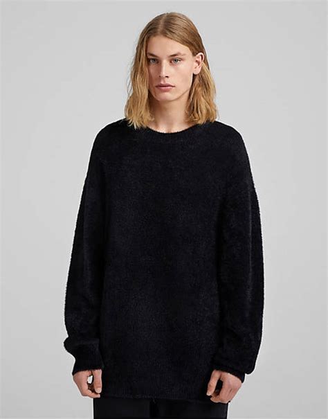 maglione nero bershka|Bershka .